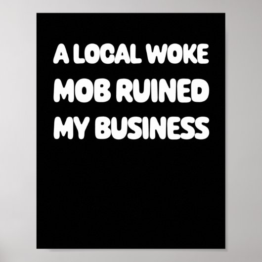 Poster Autocollant Woke Mob (Devant)