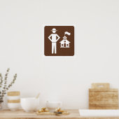 Poster Autocollants de professeur-rangée de classe de par (Cuisine)