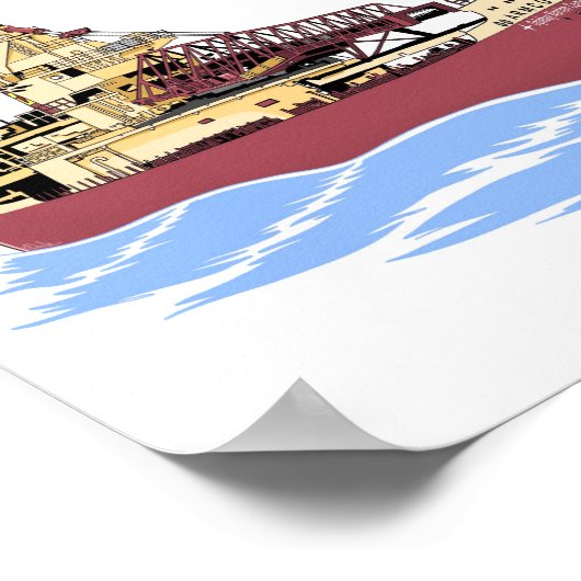 Poster Autodéchargeur Armco cargo des Grands Lacs (Coin)