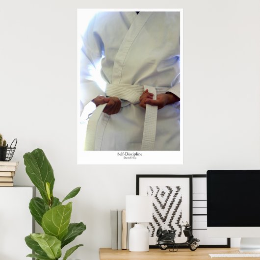 Poster Autodiscipline (Bureau à domicile)