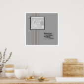 Poster autographe avec devis (Cuisine)