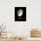 Poster autographe de la princesse Diana (Cuisine)