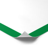 Poster Autographe de remise de diplôme Bordure verte (Coin)