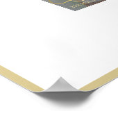 Poster autographe de signature photo de graduation modern (Coin)