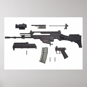 Poster Automatic weapon G36