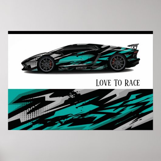Poster automatisch racen (Voorkant)