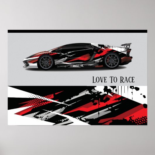 Poster automatisch racen (Voorkant)