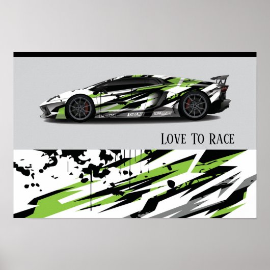 Poster automatisch racen (Voorkant)