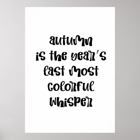 Poster Automne (Devant)