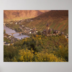 Poster Automne à Cochem, Rheinland Pfalz, Allemagne