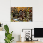 Poster Automne À L'Impression Grist Mill (Bureau à domicile)