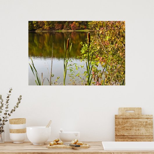 Poster Automne à Pond (Cuisine)