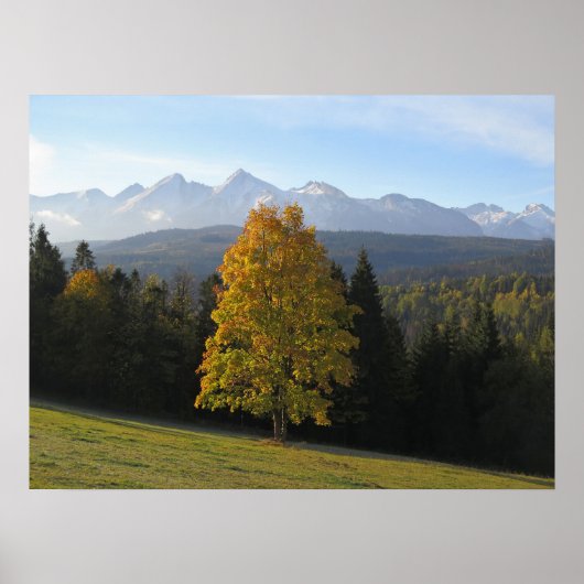 Poster Automne à Tatras (Devant)