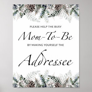 Poster Automne Aide la maman à être occupée Adresse une e