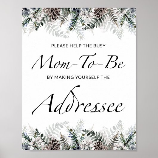 Poster Automne Aide la maman à être occupée Adresse une e (Devant)