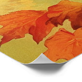 Poster Automne animal chat mou (Coin)