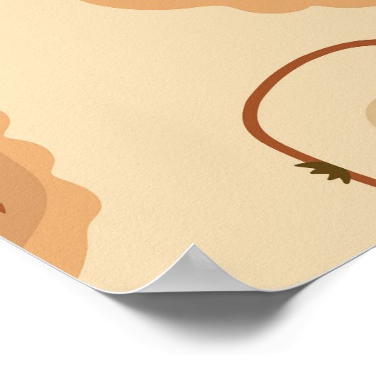 Poster Automne Apple Pie : Graphiques Vintages (Coin)