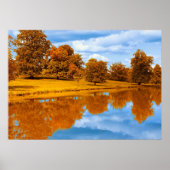 Poster Automne au bord du lac (Devant)