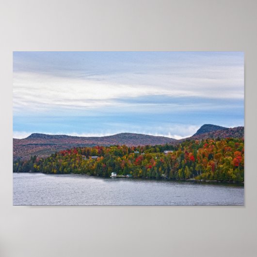 Poster Automne au lac Willoughby, Vermont (Devant)