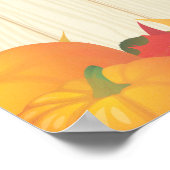 Poster Automne / Automne / Fête de la famille Thanksgivin (Coin)