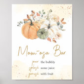 Poster Automne Automne Floral Citrouille Maman Osa Bar (Devant)