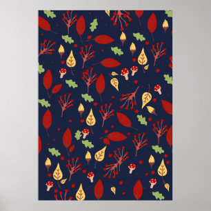 Poster Automne automne motif