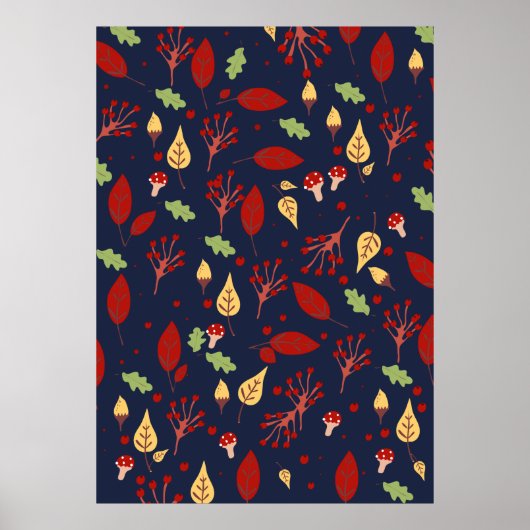 Poster Automne automne motif (Devant)