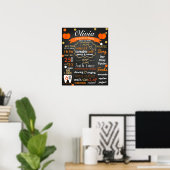 Poster Automne Automne Premier anniversaire Chaleur panne (Bureau à domicile)