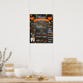 Poster Automne Automne Premier anniversaire Chaleur panne (Cuisine)