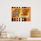 Poster Automne Belle Collection tendance Thanksgiving (Cuisine)
