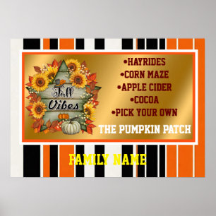 Poster Automne Belle Collection tendance Thanksgiving