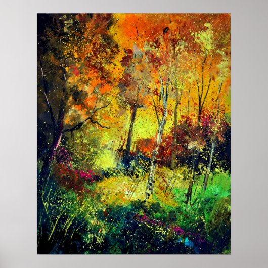 Poster automne brûlant (Devant)