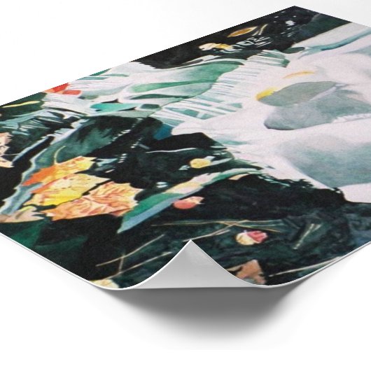 Poster automne cascade 3 (Coin)