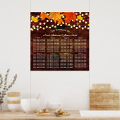 Poster Automne Chaîne d'automne Lumières Bois Siège Maria (Cuisine)