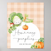 Poster Automne citrouille bébé cultivé localement combien (Devant)