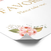 Poster Automne Citrouille Fille Anniversaire Faveur Signe (Coin)