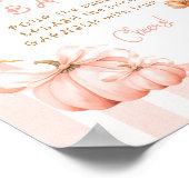 Poster Automne Citrouille Floral Baby shower Maman-osa Ba (Coin)