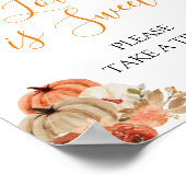 Poster Automne Citrouille Floral Vêtements de bébé L'amou (Coin)