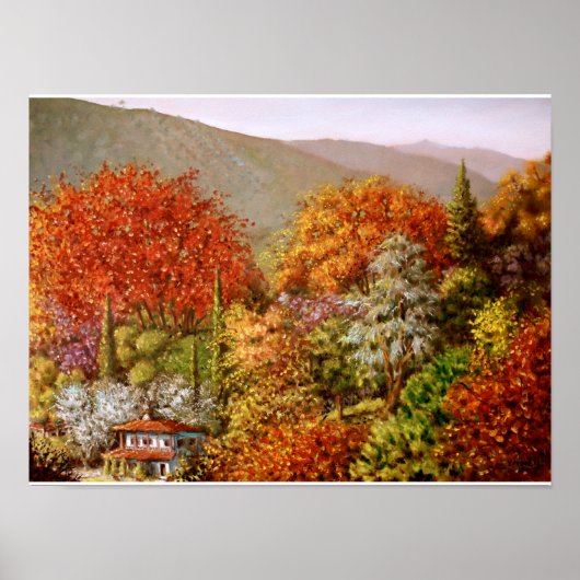 Poster Automne dans la vallée de Paraskevi (Devant)