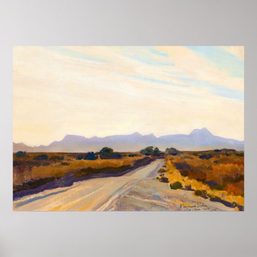 Poster Automne du désert par Maynard Dixon (Devant)