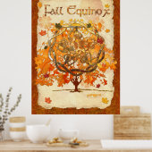 Poster Automne Equinox Pagan Wiccan (Cuisine)