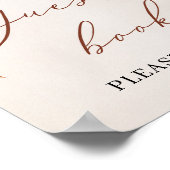 Poster Automne et Automne Marigold Boho panneau du livre  (Coin)