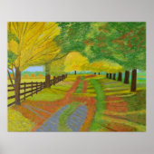 Poster Automne Fallen Feuilles (Devant)