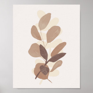 Poster Automne Feuilles Ferme Botanique