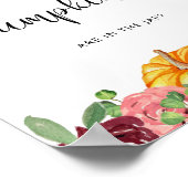 Poster Automne floral devinez combien d'affiche citrouill (Coin)