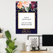 Poster Automne Floral Fête des mariées Photo Prop Frame (Bureau à domicile)
