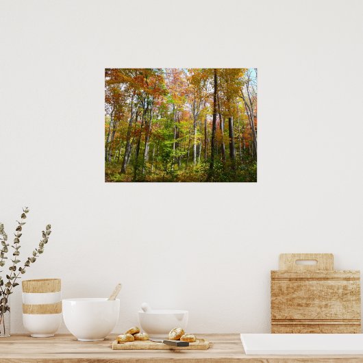 Poster Automne Forêt I Automne Paysage Photographie (Cuisine)