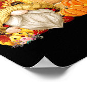 Poster Automne Gnome Scarecrow Gnome Automne Halloween Th (Coin)