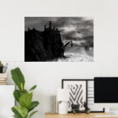 Poster automne gris (Bureau à domicile)