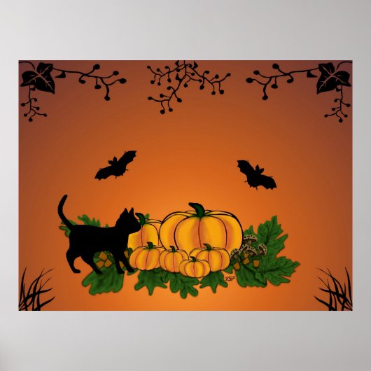 Poster automne, Joyeux Halloween ! (Devant)